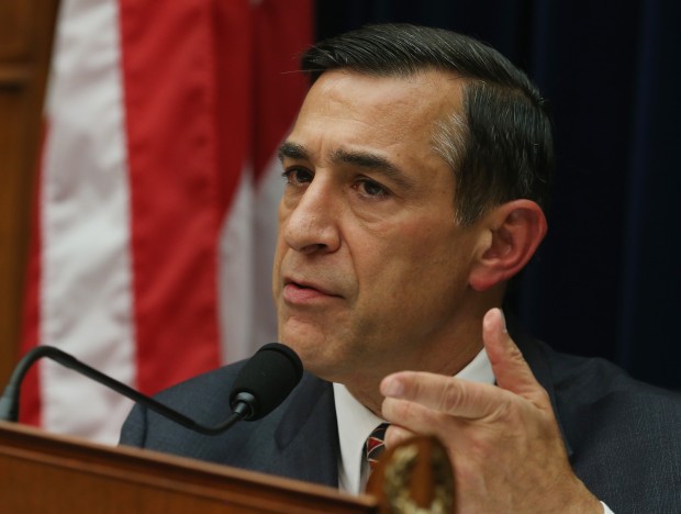 Darrell Issa speaks during a House Oversight and Government Reform Committee hearing on Capitol Hill, Oct. 24, 2014. (Getty Images/Mark Wilson)