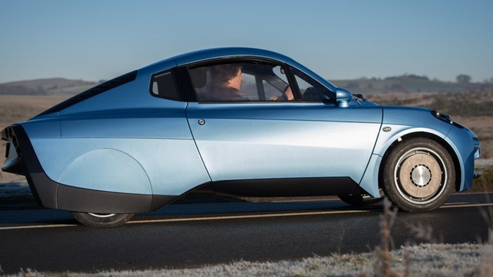 The Rasa on the road during tests