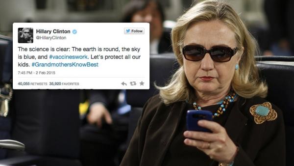 Unbelievable Pro Vaccine Rant from Hillary Clinton