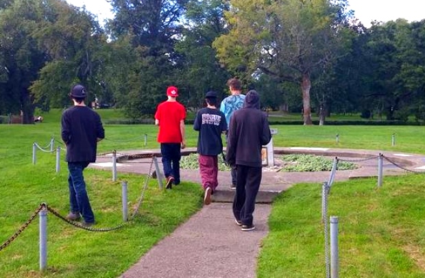 Kym Gouchie  (Lheidli T'enneh) was paying respects at her father�s gravesite on Sunday when she noticed dozens of Pok�mon Go players searching the sacred First Nations burial ground. (Kym Gouchie - Facebook)