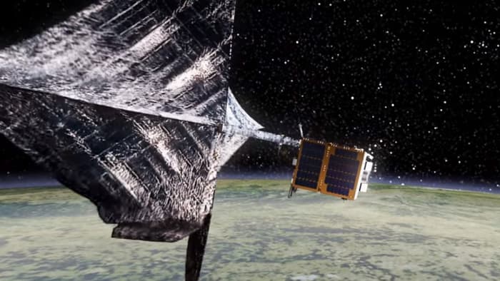 The RemoveDebris satellite will test ways of collecting and disposing of space debris