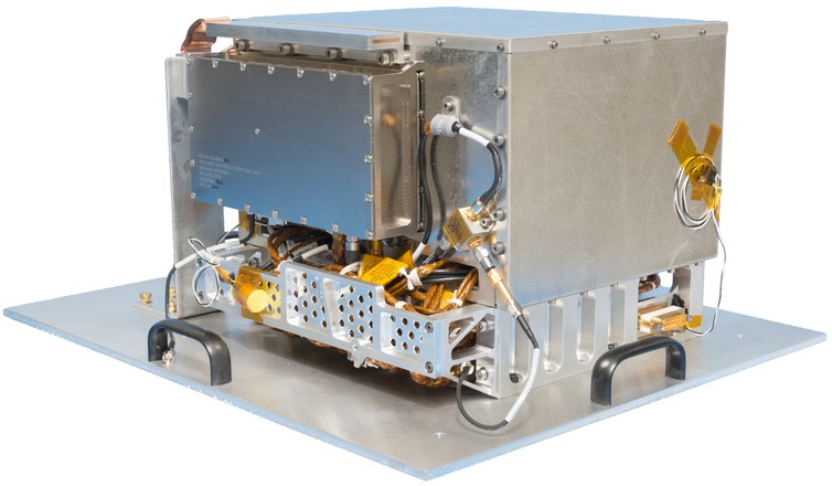 The DSAC Demonstration Unit (shown mounted on a plate for easy transportation). Image via Jet Propulsion Laboratory