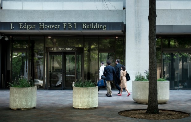 A view of the J. Edgar Hoover Building, the headquarters for the Federal Bureau of Investigation (BRENDAN SMIALOWSKI/AFP/Getty Images) 