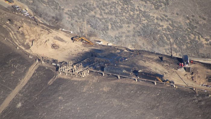 The leak at Aliso Canyon led to more than 100,000 tons of methane being belched into ...