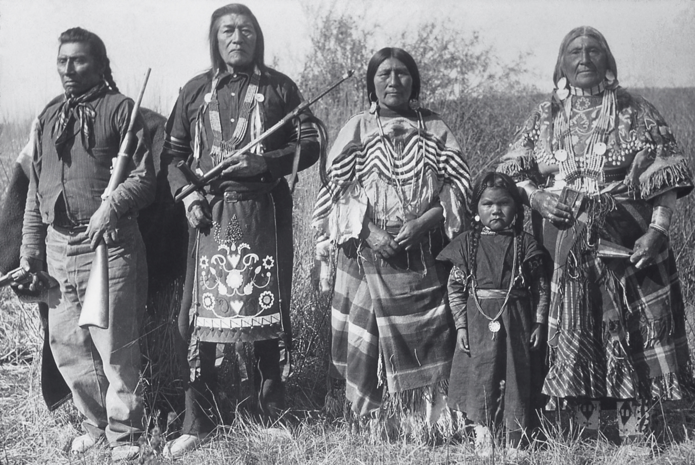 The Yellowstone region was used by indigenous people for thousands of years before Europeans arrived. The Sheep Eater, Crow, and Bannock (pictured in 1871) were among the tribes that most recently inhabited the area. When the park boundaries were established, Native Americans were actively discouraged from entering. (Photo by William Henry Jackson/National Park Service)