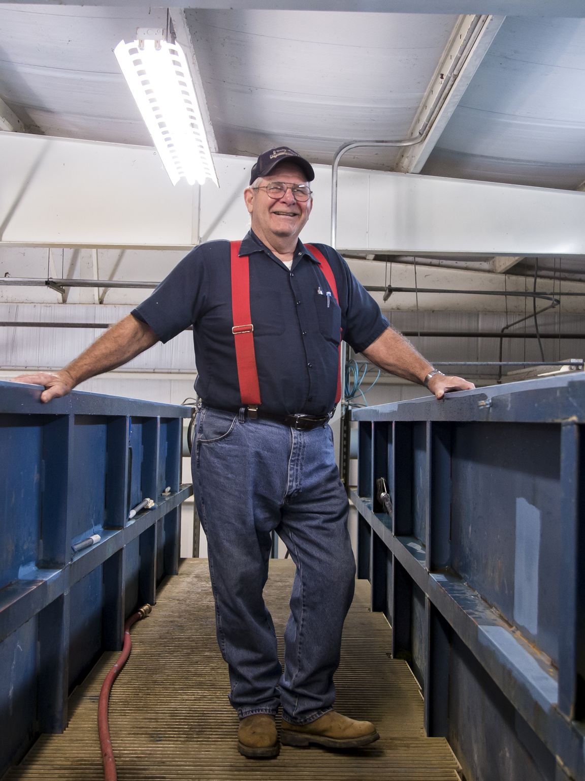 Willie Williams, plant operator for the Sardis Lake
