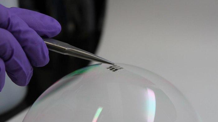 Researchers at MIT have created prototype solar cells so light and so thin, that they can ...