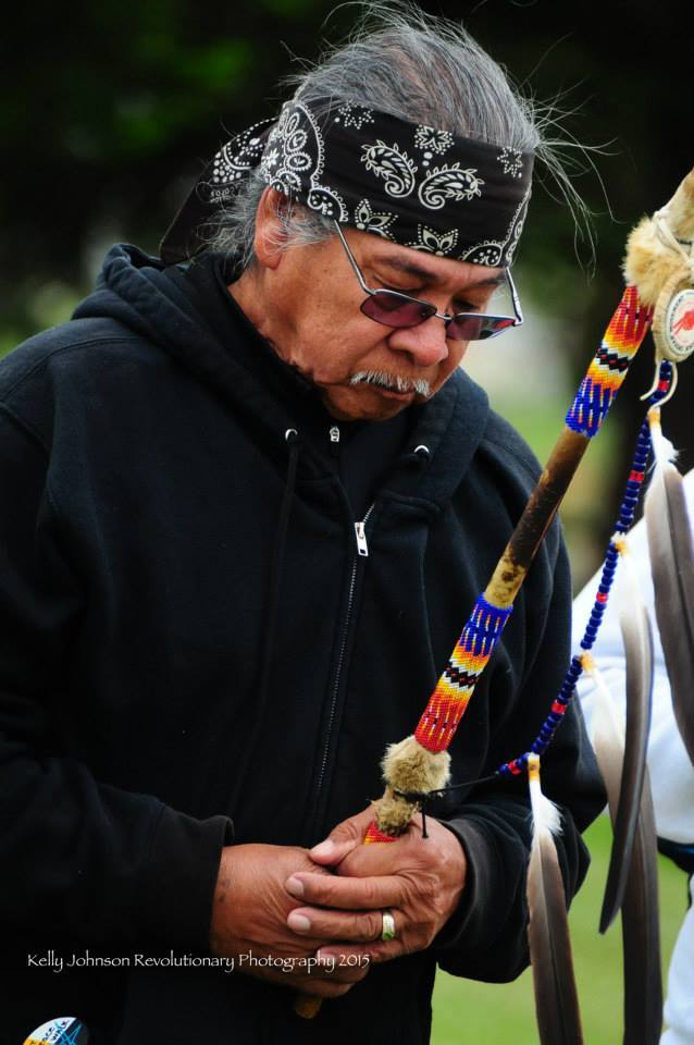 Norman Wounded Knee DeOcampo (Miwok), a long-time resident of Vallejo, California is taking part in the Longest Walk 5. He has participated in all five Longest Walks.