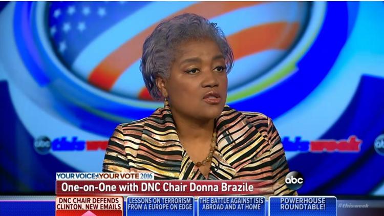 Democratic National Committee Chair Donna Brazile says Donald Trump stands to benefit from the release of the hacked DNC documents.