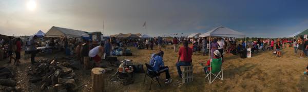 Water protectors at Standing Rock. (Photo: Courtesy Steven Sitting Bear/Standing Rock Sioux Tribe) 