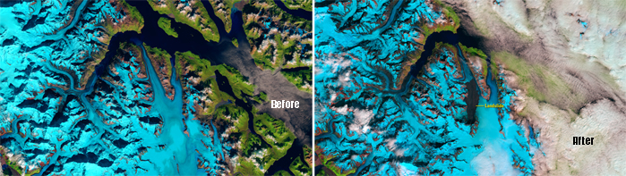 NASA Images of Change  Glacier Bay National Park and Preserve