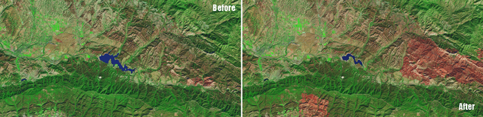 NASA Images of Change  Lake Cachuma in Southern California