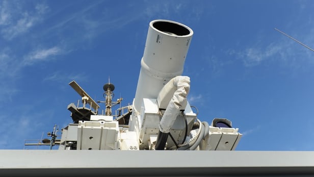 The British laser weapon would be similar to this one deployed by the US Navy