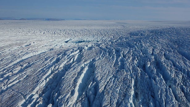 Ice core samples taken from a glacier in Greenland indicate that sudden temperature spikes occurred during ...