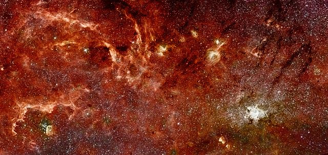Infrared image of the galactic center