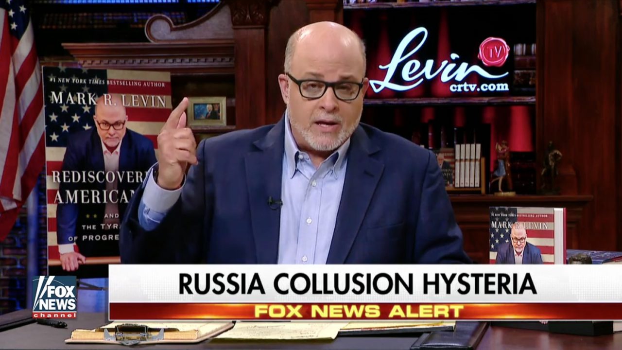 Mark Levin says Dems should be excited because real Russian collusion has been discovered