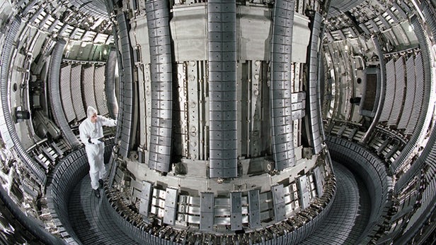 Runaway electrons can melt the solid metal walls of nuclear fusion reactors but a pair of ...