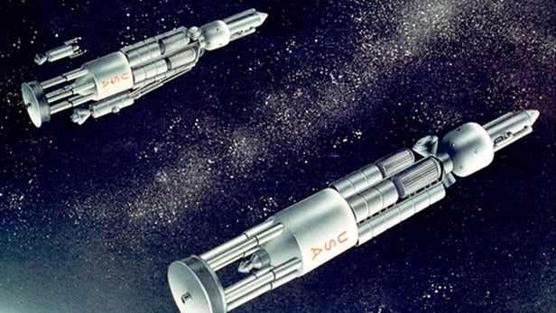 Orion was designed for manned interplanetary exploration using ships powered by atom bombs