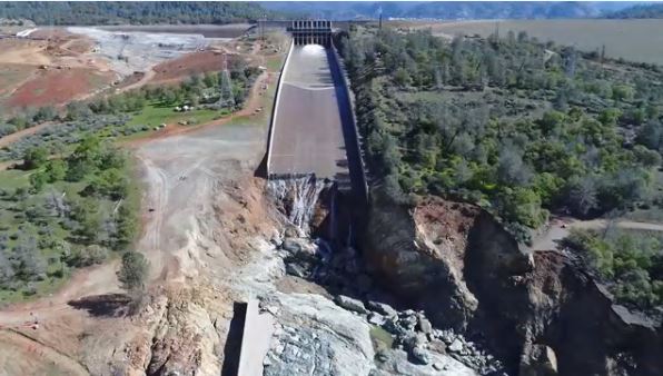 Oroville spillway operating