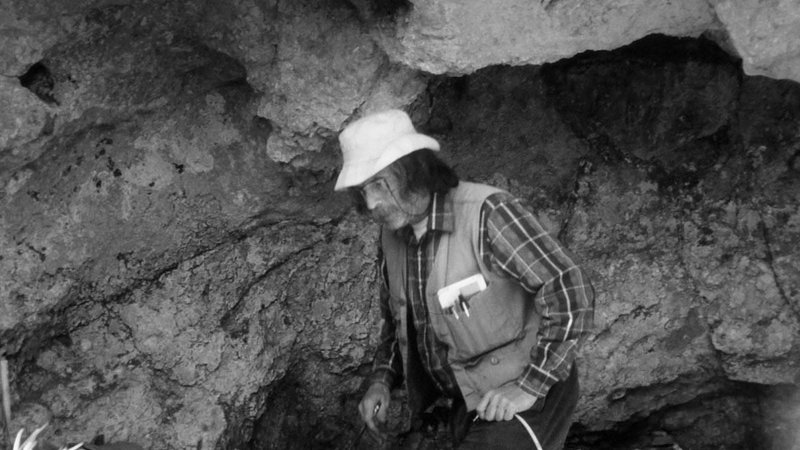 When Jacques Cinq-Mars, shown here in the 1990s, tried presenting evidence from Bluefish Caves at conferences, many archaeologists tuned out. Some even laughed. The idea of a pre-Clovis people in the Americas seemed unfathomable to many at the time.
