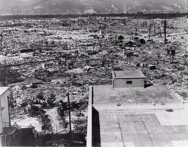 Hiroshima as seen from the Red Cross building