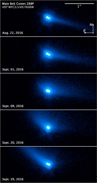 Hubble observations in August and September 2016 revealed that Body 288P was made up of two...