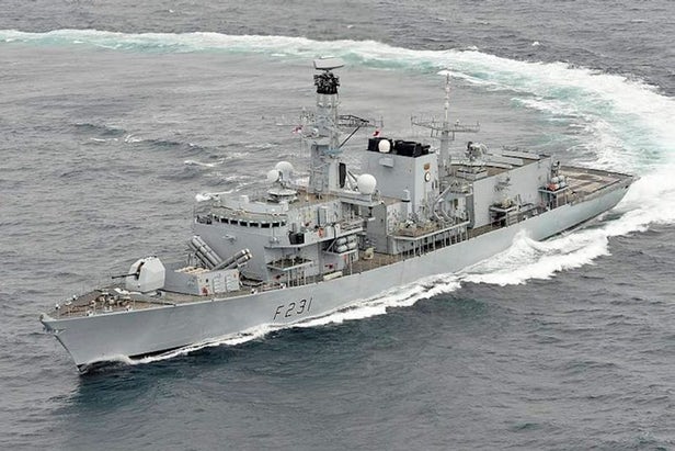 The firing tests were conducted from HMS Argyll